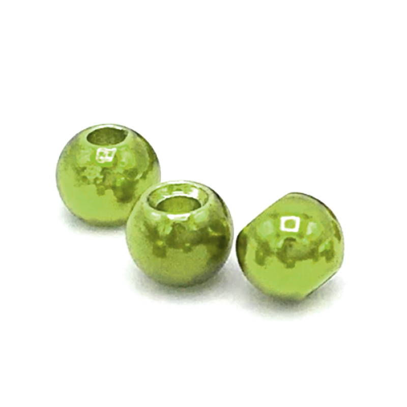Hareline Tungsten Beads #235 Metallic Olive 5.5mm-24460