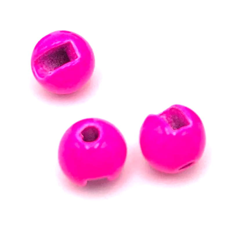 Hareline Tungsten Slot Beads Fluo Pink #138 5.5mm-24430