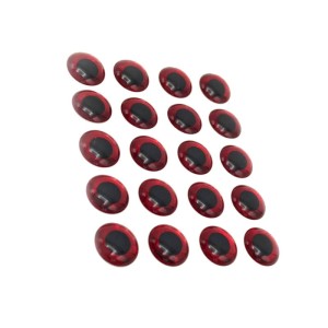Hareline 3D Holographic Eyes 1/8 Red #310
