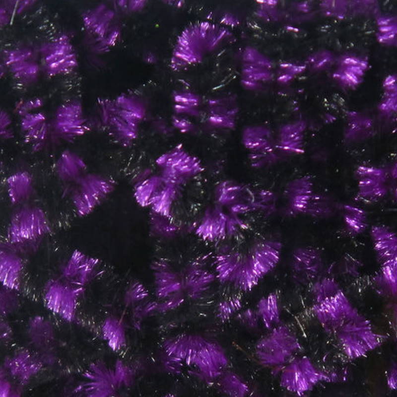 Hareline Stonefly Chenille #4 Black Fuchsia-23720