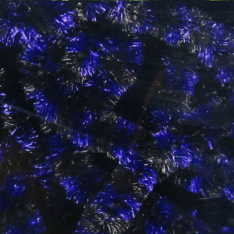 Hareline Stonefly Chenille #7 Black Purple-23724