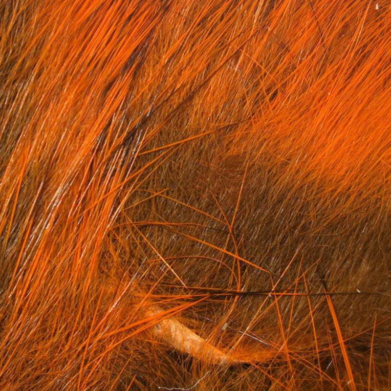 Hareline Micro Rabbit Strips #71 Crawfish Orange-24062