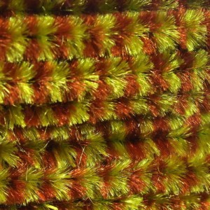 Hareline Variegated Chenille Med #212 LOlive/Brown