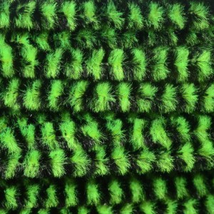 Hareline Variegated Chenille Med #54 Chartr/Black
