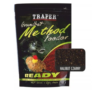 Traper Zanęta Method Ready Halibut czarny 750g