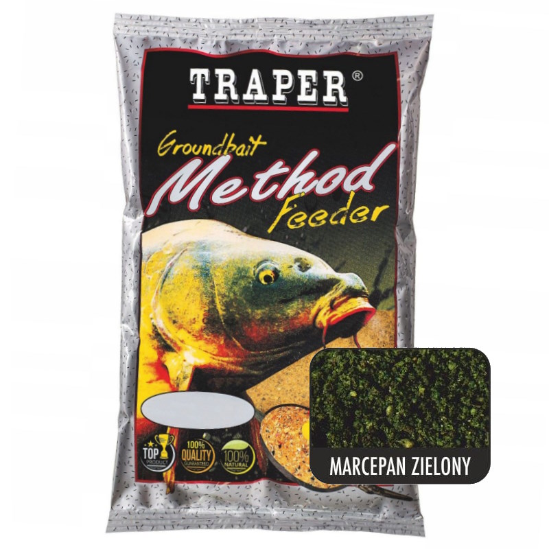 Traper Zanęta Method Feeder Marcepan zielony 750g-45604