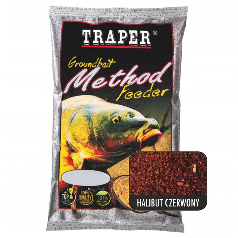 Traper Zanęta Method Feeder Halibut czerwony 750g-45607