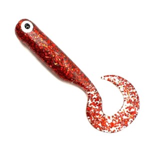 Great Fish GF1 Twister Glitter Red 10szt. ns 4.9cm