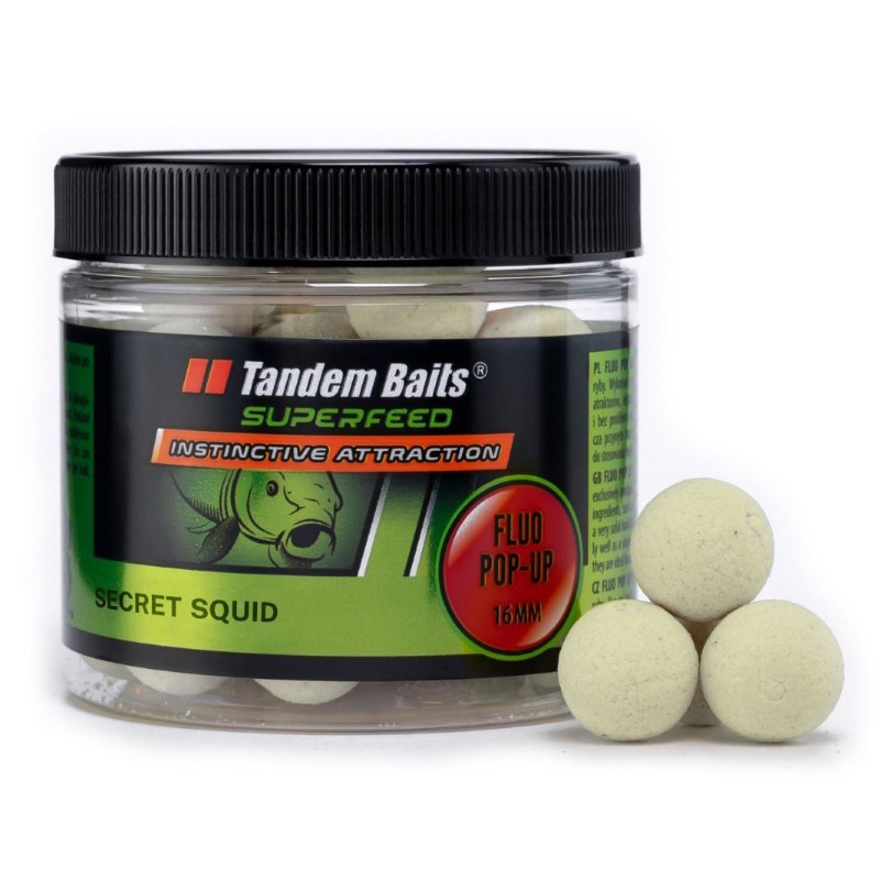Tandem Baits Fluo Pop-up Secret Squid 16mm -45876