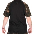 Fox Camo Outline Print Black T-Shirt L-71521