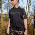 Fox Camo Outline Print Black T-Shirt XL-71515