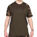 Fox Camo Outline Print Khaki T-Shirt 3XL-71510