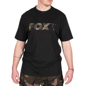 Fox Camo Logo Black T-Shirt XL