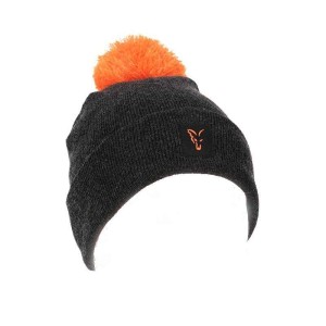 Fox Collection Bobble Hat Black/Orange