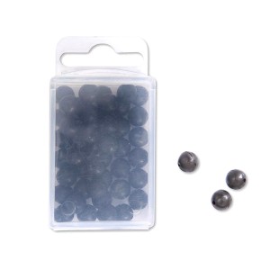 Black Cat Koraliki Hard Bead czarne 8mm 50szt