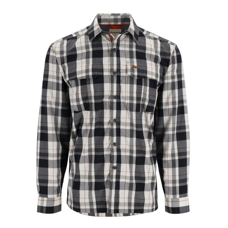 Simms ColdWeather Shirt Gunmetal Logan Plaid 3XL-56803