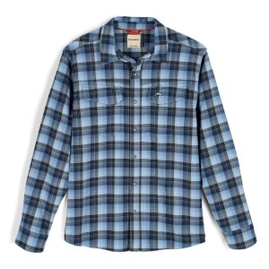 Simms Gallatin Flannel Shirt Kennebec Steel Blue M