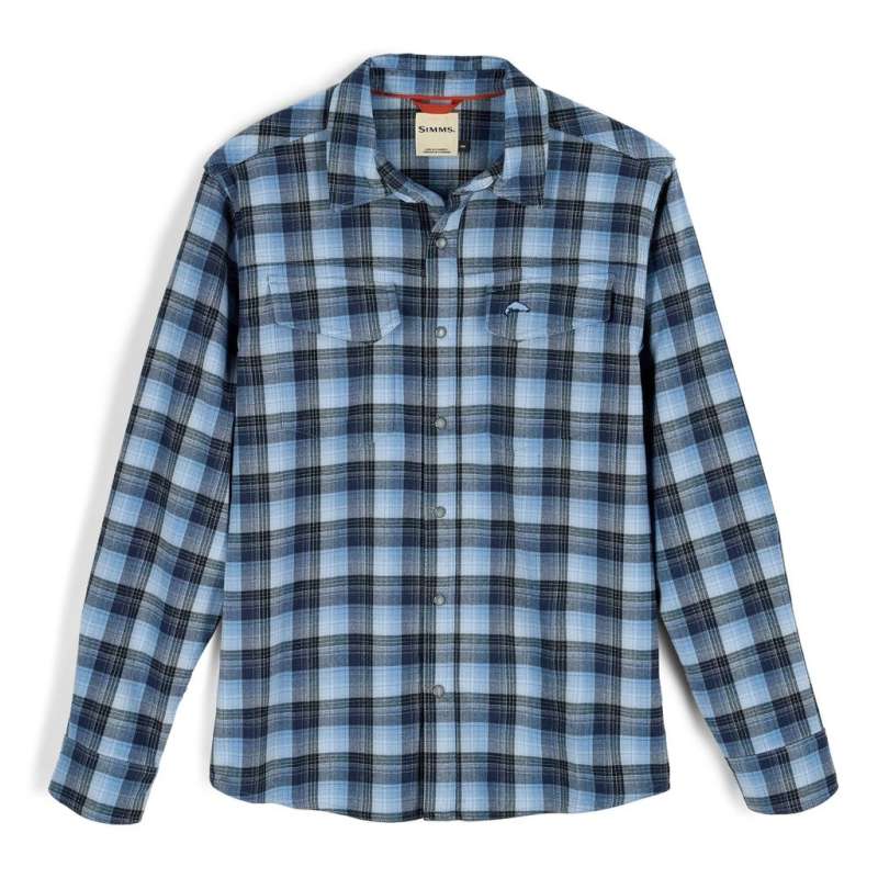 Simms Gallatin Flannel Shirt Kennebec Steel BlueXL-61672