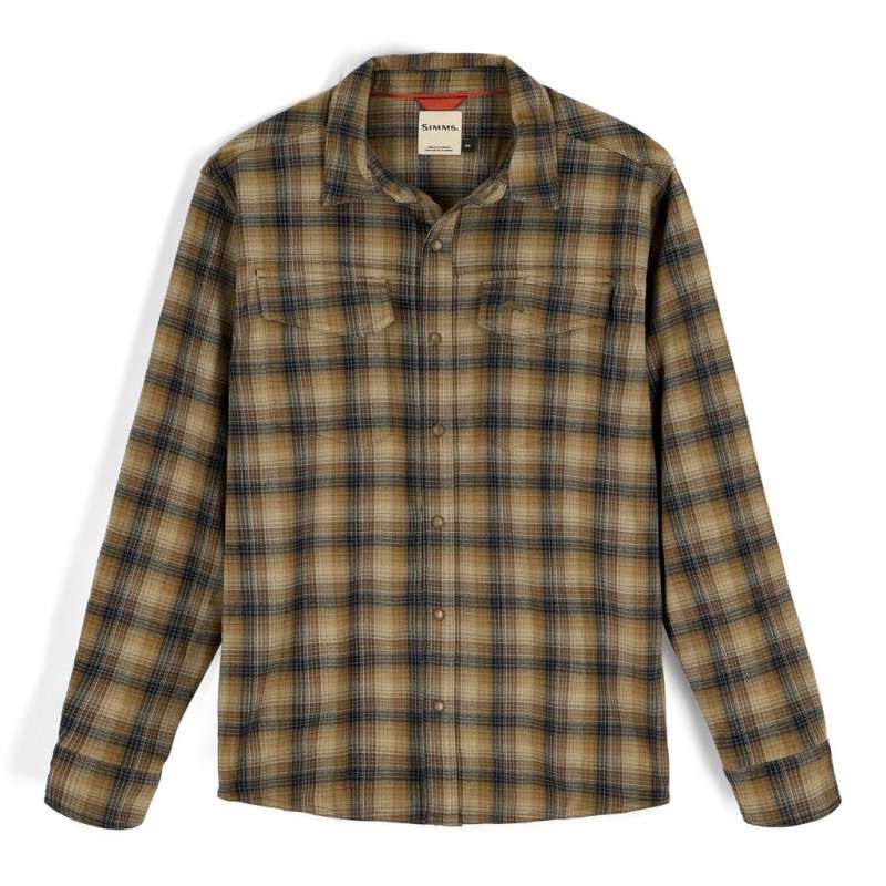 Simms Gallatin Flannel Shirt Kennebec Stone XL-61702