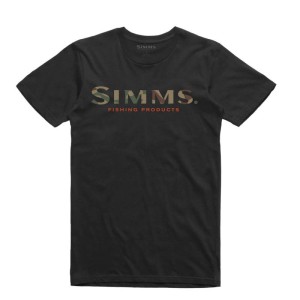 Simms Logo T-Shirt Black XXL