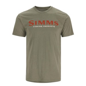 Simms Logo T-shirt Simms Orange/Military XL