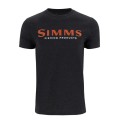 Simms Logo T-Shirt Dark Gunmetal Heather S-58990