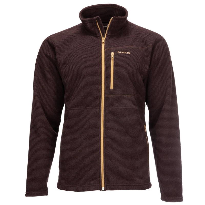 Simms Rivershed Full Zip Mahogany M-29087