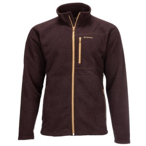 Simms Rivershed Full Zip Mahogany M