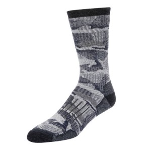 Simms Women's Merino Mid Hiker Sock Hex Flo Camo L