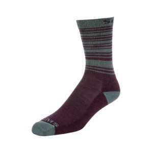 Simms Women's Merino Light Hiker Sock Garnet M