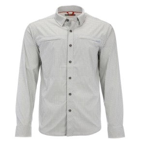 Simms Bugstopper Shirt Sterling Morada Plaid L