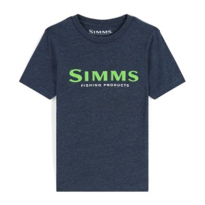 Simms Kid's Logo T-Shirt Harbor Blue S