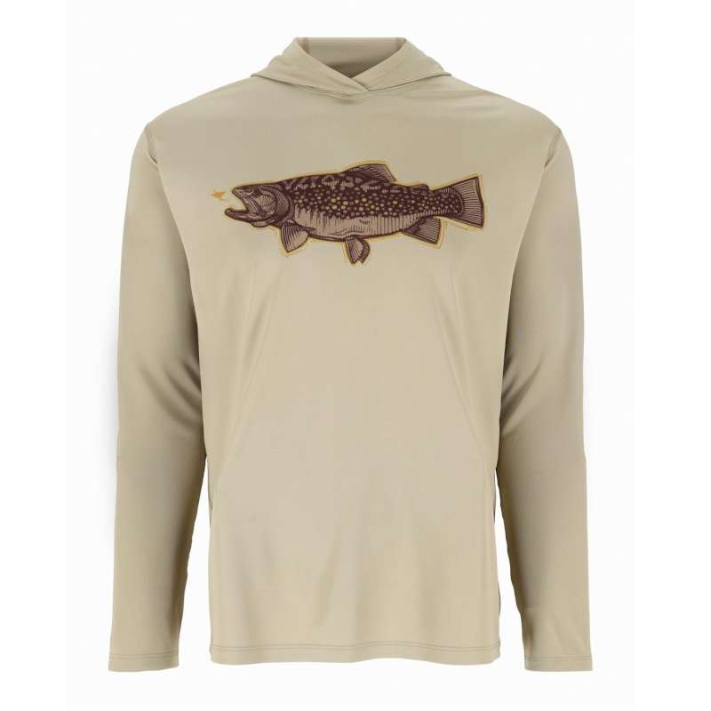 Simms Tech Hoody Artist Series Stone Trout Fly M-62445