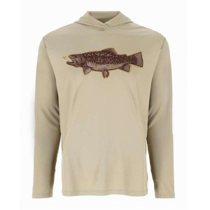 Simms Tech Hoody Artist Series Stone Trout Fly L