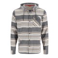 Simms Santee Flannel Hoody Black/Slate Blanket S-62318