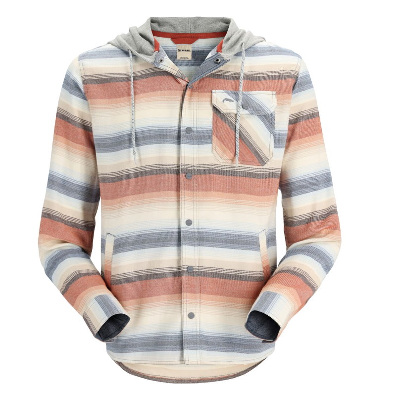 Simms Santee Flannel Hoody Multicolored Stripe XL-39028