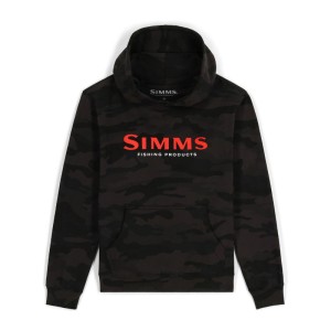 Simms Kid's Simms Logo Hoody Woodland Camo CarbonS