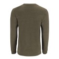 Simms Logo Shirt LS Loden Heather S-62245