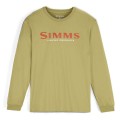 Simms Logo Shirt LS Tent Green XL-60859