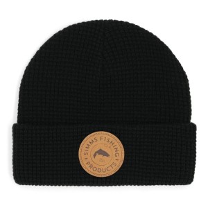 Simms Everyday Waffle Knit Beanie Black