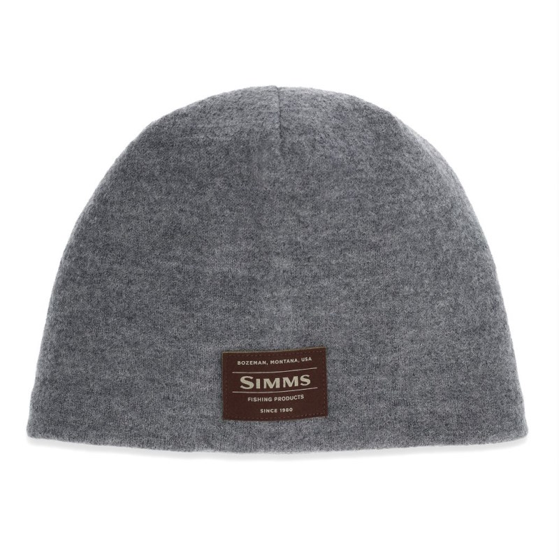 Simms Hayward Wool Beanie Gunmetal-46866