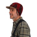 Simms Coldweather Cap Red Buffalo Plaid S/M-56777