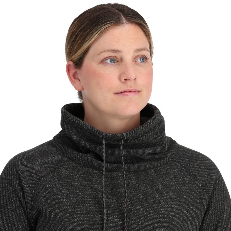 Simms Women's Rivershed Sweater Black Heather XL-59464