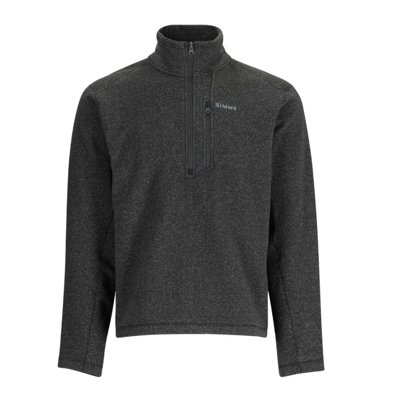 Simms Rivershed Half Zip Black Heather XL-59036
