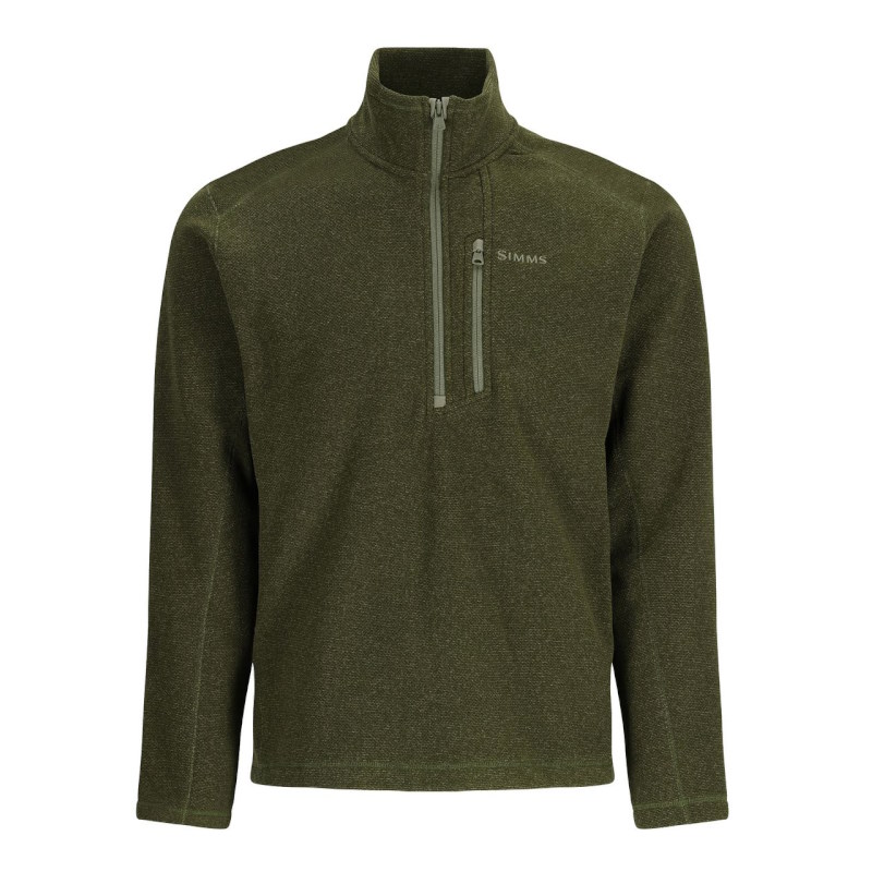 Simms Rivershed Half Zip Riffle Heather M-59040