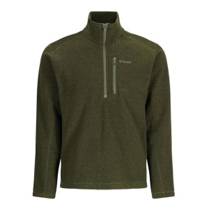 Simms Rivershed Half Zip Riffle Heather L