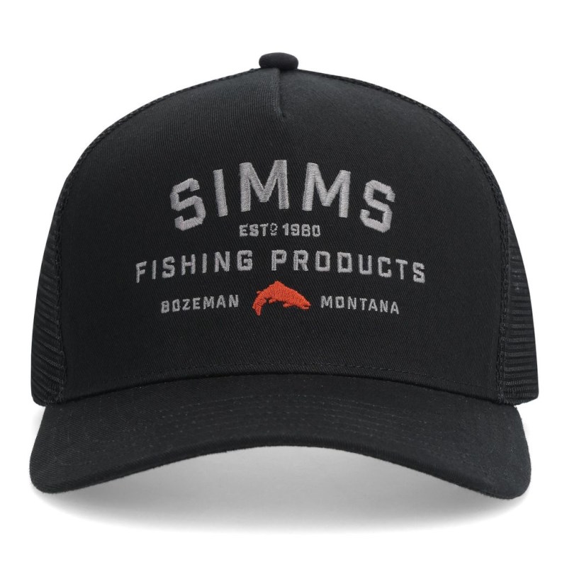Simms Double Haul Trucker Black-49045