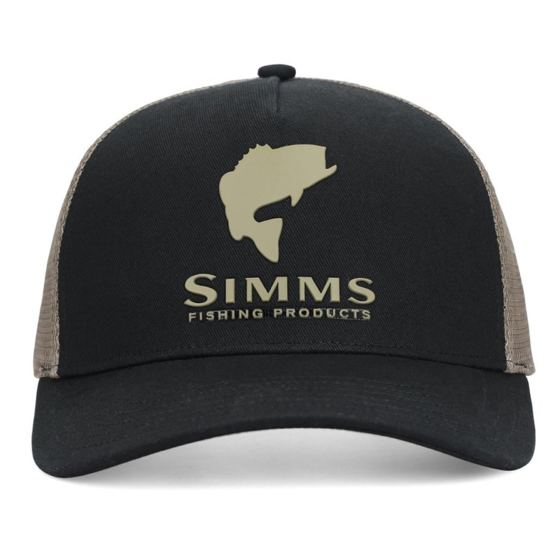 Simms Double Haul Trucker Stone Black-55543
