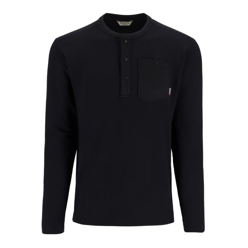 Simms Highline Henley Black S-58639