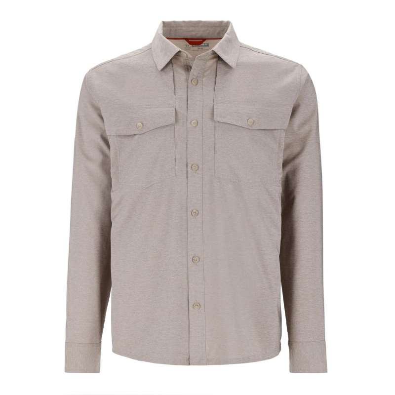 Simms No-See-Um Bugstopper Shirt Dolomite Hthr S -63702